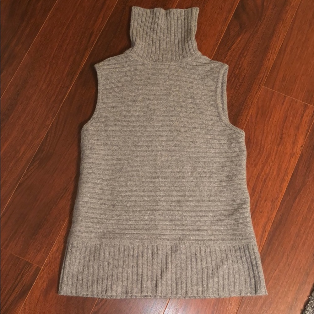 Grey Turtleneck Vest